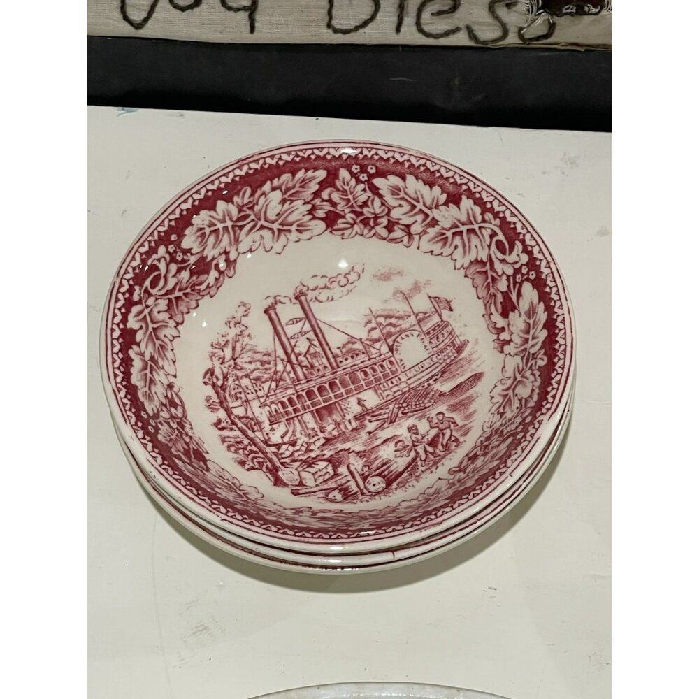 On The Mississippi Berry Bowls MADE IN THE USA Homer Laughlin Set Of 3